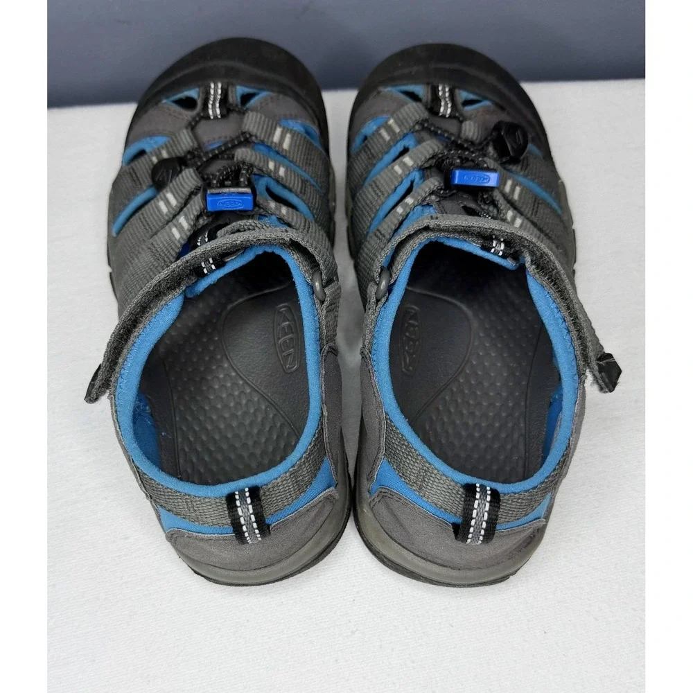 Keen Newport H2 Sandals Kids 4 Gray Blue Closed Toe Fisherman Water Hiking